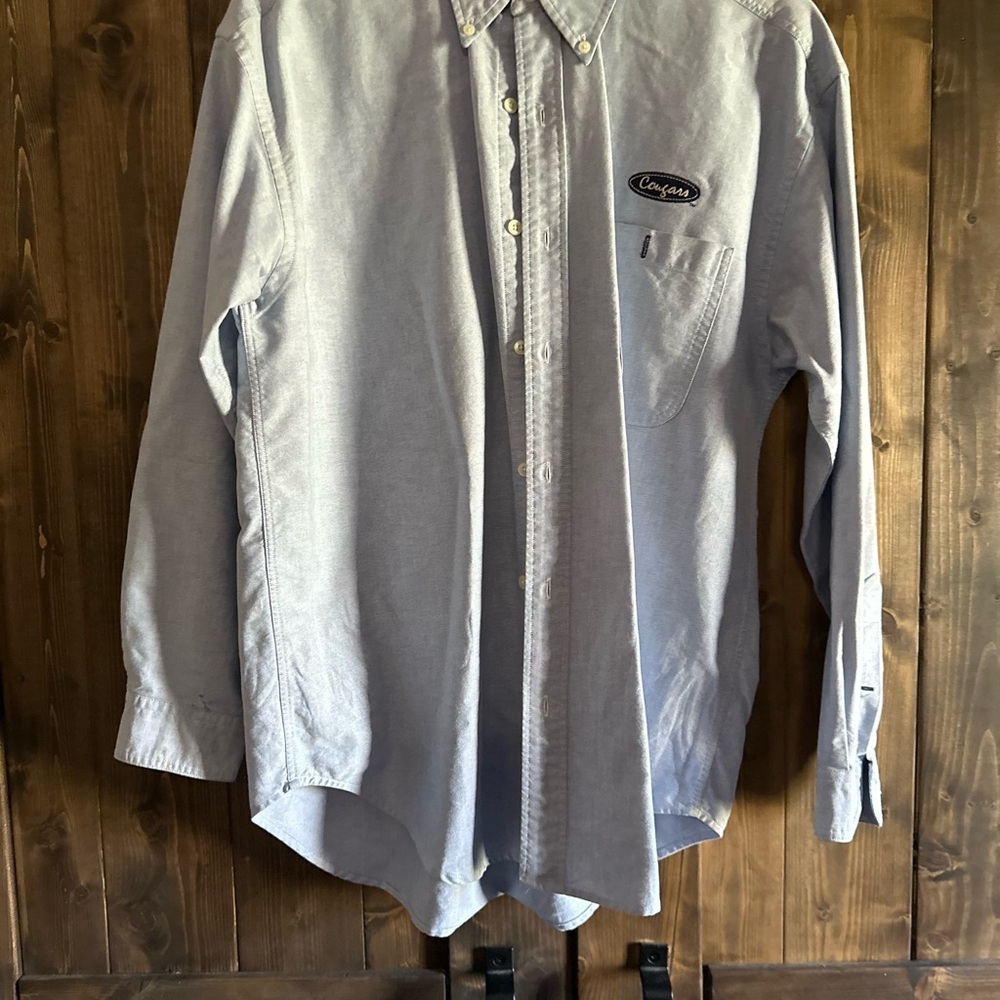Vintages WSU Cougar Light Blue Men's Casual Button Down Shirt
